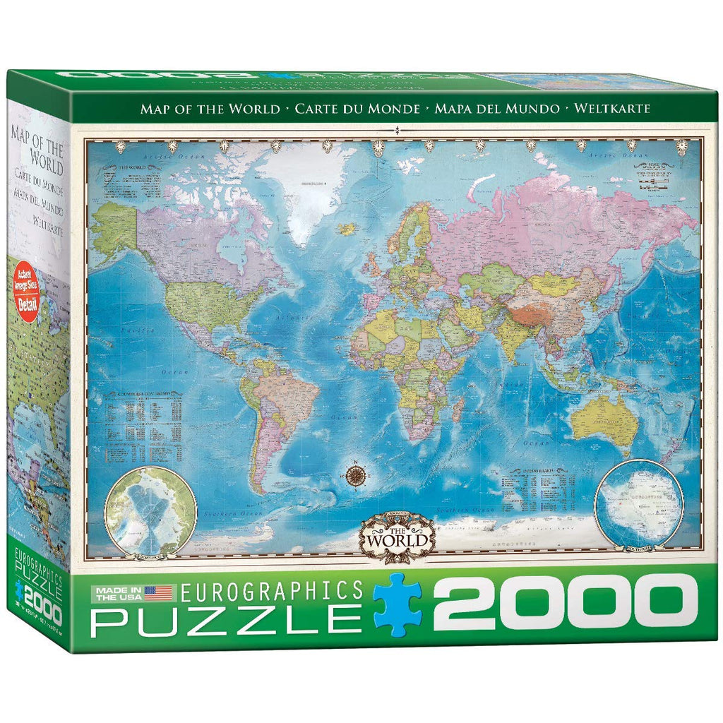 EuroGraphics Map of The World Puzzle (2000-Piece) (8220-0557)