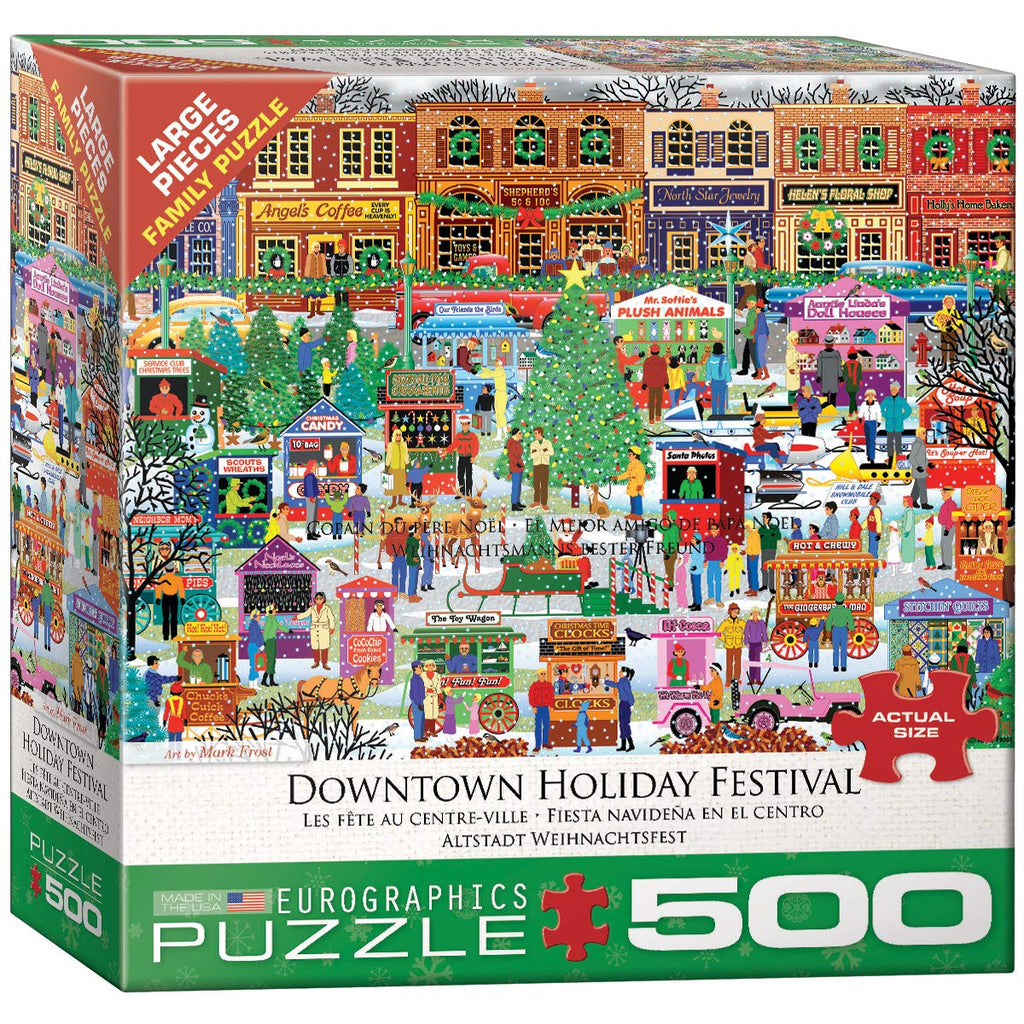 EuroGraphics Downtown Holiday Festival 500-Piece Puzzle