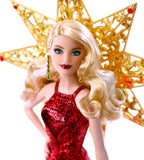 Barbie 2017 Holiday Doll, Blonde with Gold Dress