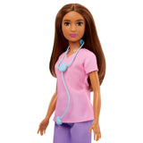 Barbie Professional Doctor Fashion Doll with Pink Top & Purple Pants, White Shoes & Stethoscope Accessory