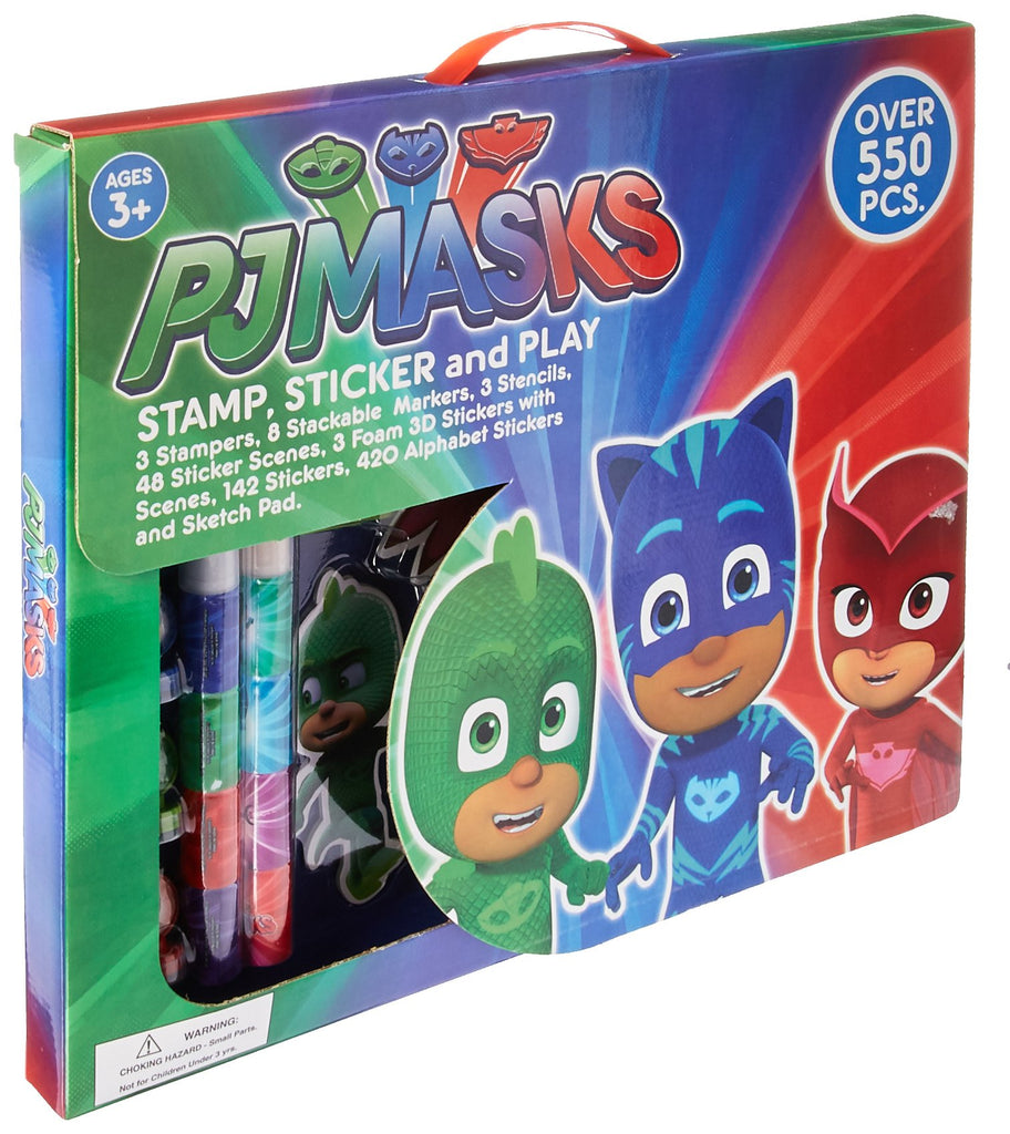 PJ Masks Stamp Sticker and Play Set - Over 550 Pieces