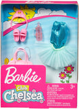 Barbie Club Chelsea Accessory Pack, Ballet-Themed Clothing and Accessories for Small Dolls, 6 Pieces for 3 to 7 Year Olds Include Tutu and Dance Bag