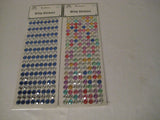 Assorted Diamante Stick on Rhinestone Stickers Gems Cards and Self Adhesive Craft Bling (5 pack)