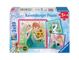 Ravensburger Frozen Fever 3 x 49 Piece Jigsaw Puzzles for Kids – Every Piece is Unique, Pieces Fit Together Perfectly