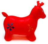 Viahart Red Deer Hopper, Pump Included, Inflatable Jumping Space Hopper Hopping