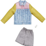 Bundle of 2 |Barbie Fashion Pack [Long Sleeve Denim Jacket & Flower Outfit & Two Accessories]