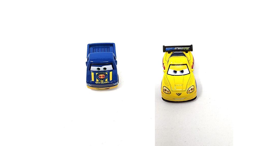 Bundle of 2 | Disney and Pixar Cars 2-inch Minis Series 1 | Collectible Toy Metal Cars | Official Tom & Jeff Gorvette