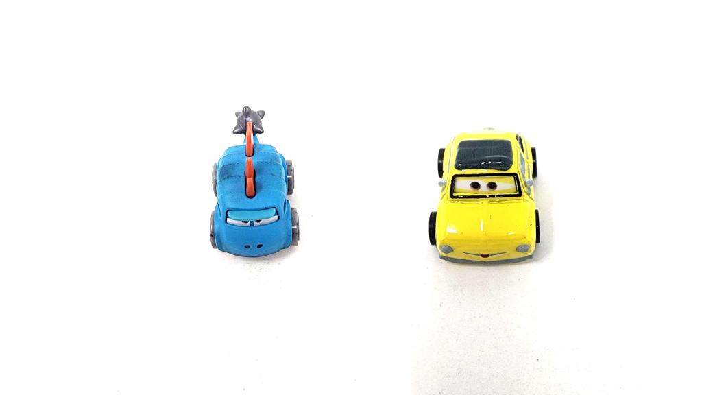Bundle of 2 | Disney and Pixar Cars 2-inch Minis Series 1 | Collectible Toy Metal Cars | Ankylosaurus & Luigi