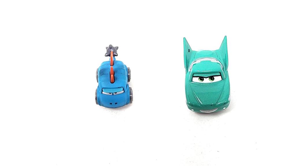 Bundle of 2 | Disney and Pixar Cars 2-inch Minis Series 1 | Collectible Toy Metal Cars | Ankylosaurus & Flo