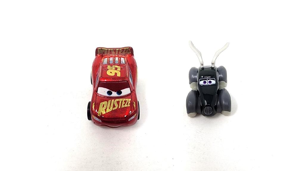 Bundle of 2 | Disney and Pixar Cars 2-inch Minis Series 1 | Collectible Toy Metal Cars | Rusteze & Speed Demon