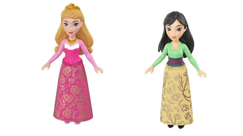 Bundle of 2 | Disney Princess 3.5-inch Small Doll - Aurora & Mulan