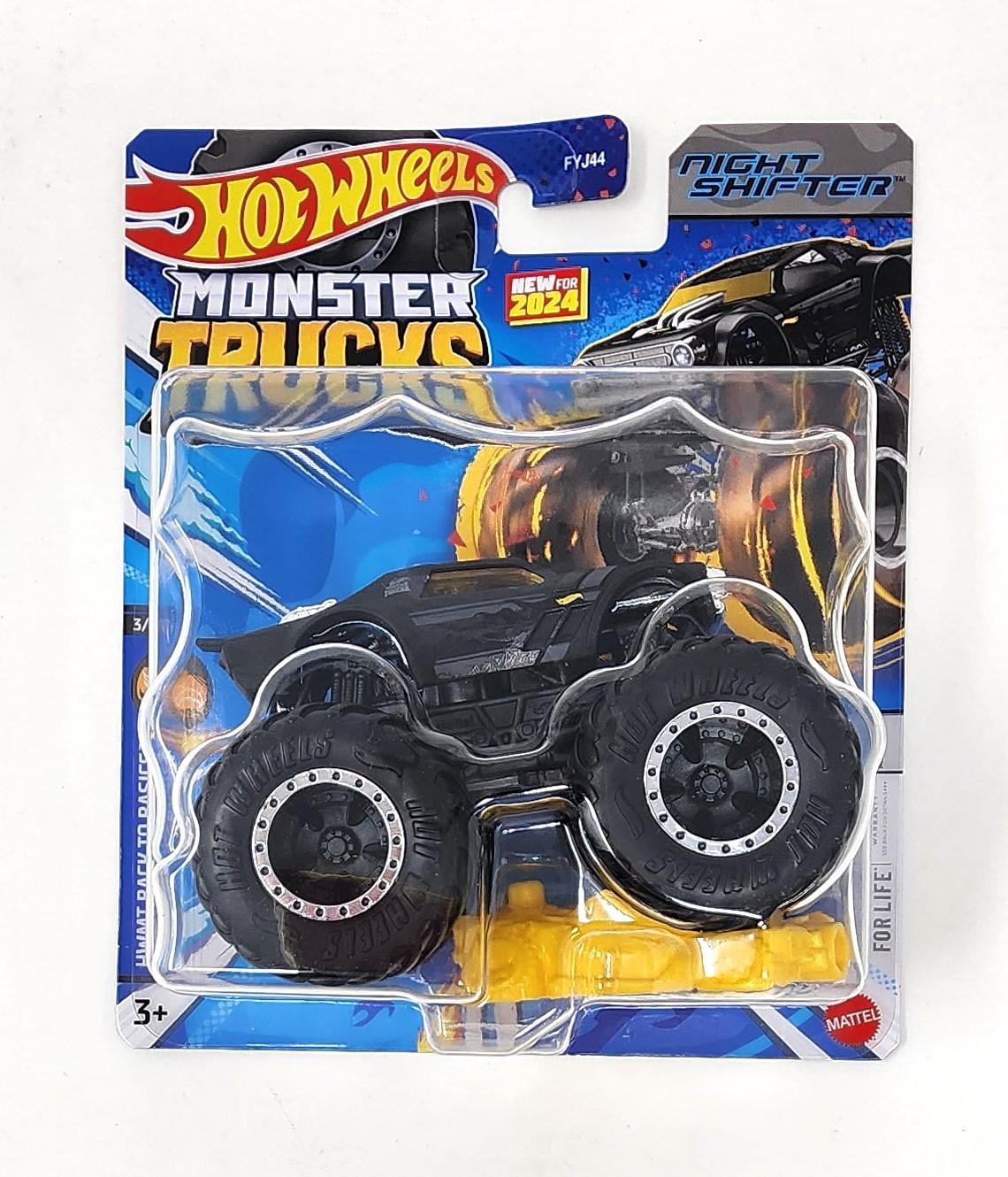 Hot Wheels Monster Trucks 1:64 Scale Die-Cast Vehicle | Night Shifter | HTM40