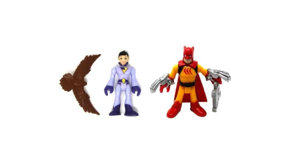Bundle of 2 |Imaginext DC Super Friends Series 6 - Jayna & Catman  (No Packaging)