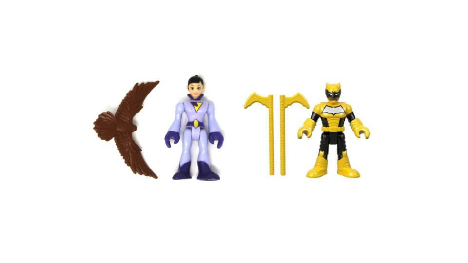 Bundle of 2 |Imaginext DC Super Friends Series 6 - Jayna & Duke Thomas  (No Packaging)