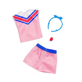 Barbie Fashion Pack - HBV34 - Shirt with Sporty Sleeves and Fashionable Shorts