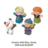 Fisher-Price Little People Toddler Toys Disney Frozen Elsa & Friends Figure Set with Anna Kristoff & Olaf for Ages 18+ Months
