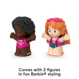 Fisher-Price Little People Barbie Toddler Toys Swimming Figure Pack,2 Characters for Pretend Play Ages 18+ Months