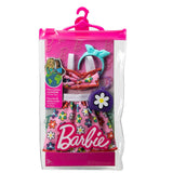 Bundle of 2 |Barbie Fashion Pack [Long Sleeve Denim Jacket & Flower Outfit & Two Accessories]