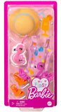 Bundle of 2 |Barbie Fashion Pack [Sporty Sleeves and Fashionable Shorts & Swimsuit and Flamingo with Beach Accessories]