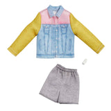 Bundle of 2 |Barbie Fashion Pack [Long Sleeve Denim Jacket & Swimsuit & Flamingo with Beach Accessories]