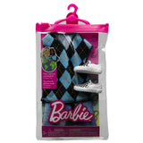Bundle of 2 |Barbie Fashion Pack [Flower Outfit & Two Accessories & Outfit for Ken Doll T-shirt, Shorts and Pair of Sneakers]