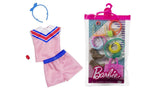 Bundle of 2 |Barbie Fashion Pack [Shirt with Sporty Sleeves, Fashionable Shorts, and 11 Storytelling Pieces]
