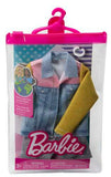 Bundle of 2 |Barbie Fashion Pack [Long Sleeve Denim Jacket & Flower Outfit & Two Accessories]