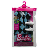 Bundle of 2 |Barbie Fashion Pack [Flower Outfit & Two Accessories & Outfit for Ken Doll T-shirt, Shorts and Pair of Sneakers]