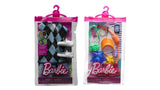 Bundle of 2 |Barbie Fashion Pack [Outfit for Ken Doll T-shirt, Shorts and Pair of Sneakers & Accessories for Doll Amusement Park]