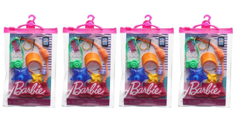 Lot of 4 |Barbie Fashion Pack Accessories for Doll Amusement Park (BUNDLE)