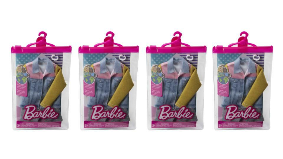 Lot of 4 |Barbie Fashions Pack Long Sleeve Denim Jacket (BUNDLE)