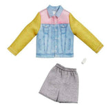 Bundle of 2 |Barbie Fashion Pack [Long Sleeve Denim Jacket & Flower Outfit & Two Accessories]