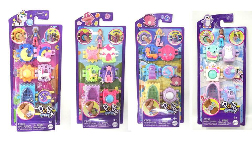 Bundle of 4 |Polly Pocket Bracelet Treasures (HKV68, HKV69, HKV70 & HRJ80)