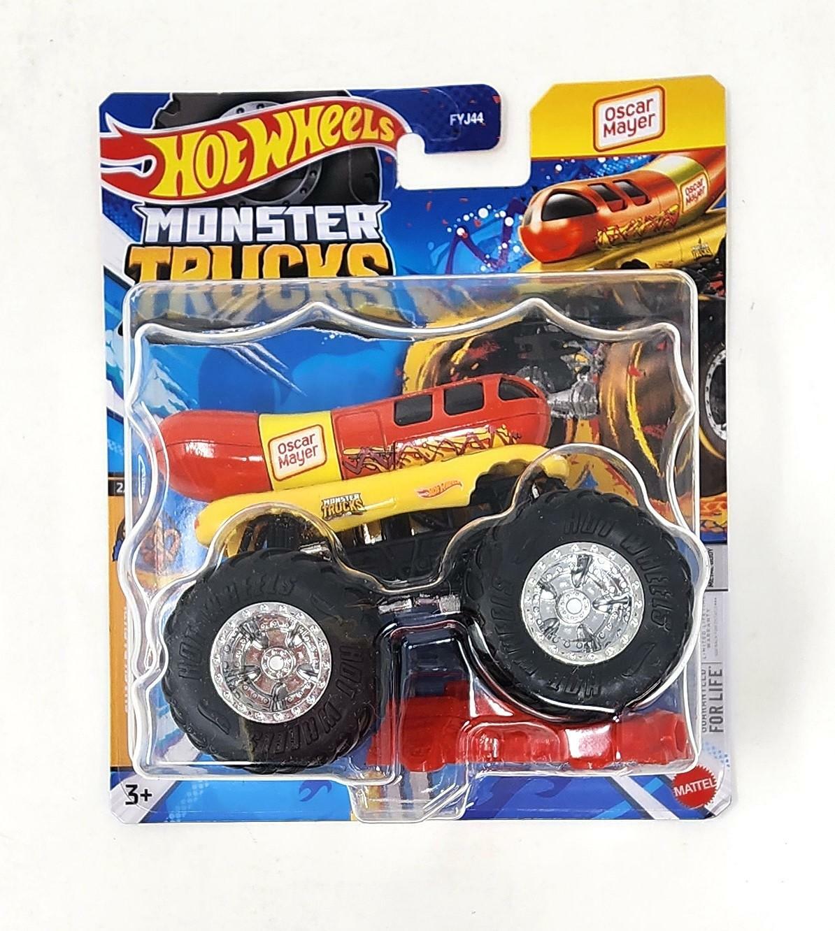 Hot Wheels Monster Trucks 1:64 Scale Die-Cast Vehicle | Oscar Mayer Snack Wienermobile | HWC76