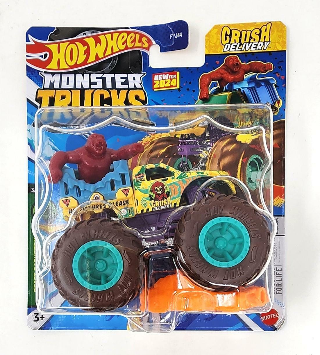 Hot Wheels Monster Trucks 1:64 Scale Die-Cast Vehicle | Crush Delivery | HTM25