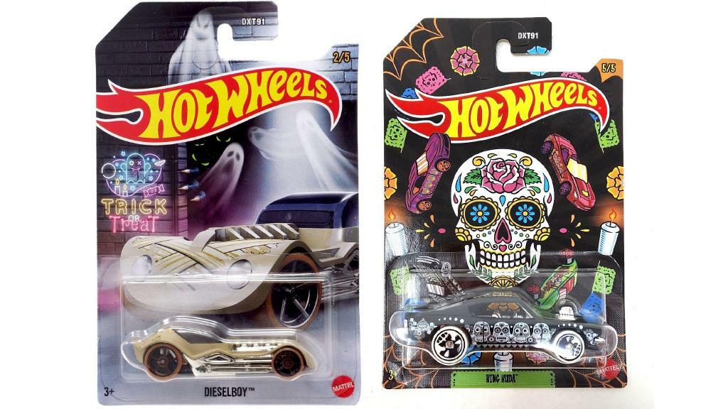 Bundle of 2 | Hot Wheels Halloween Theme 1:64 Die-Cast Cars | Dieselboy & King Kuda