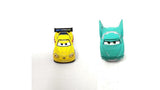 Bundle of 2 | Disney and Pixar Cars 2-inch Minis Series 1 | Collectible Toy Metal Cars | Jeff Gorvette & Flo