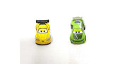 Bundle of 2 | Disney and Pixar Cars 2-inch Minis Series 1 | Collectible Toy Metal Cars | Jeff Gorvette & Chase Racelott