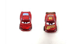 Bundle of 2 | Disney and Pixar Cars 2-inch Minis Series 1 |  Collectible Toy Metal Cars | Lightning McQueen & Rusteze