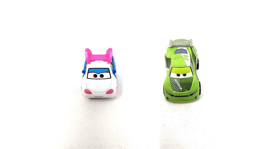 Bundle of 2 | Disney and Pixar Cars 2-inch Minis Series 1 | Collectible Toy Metal Cars | Suki & Chase Racelott