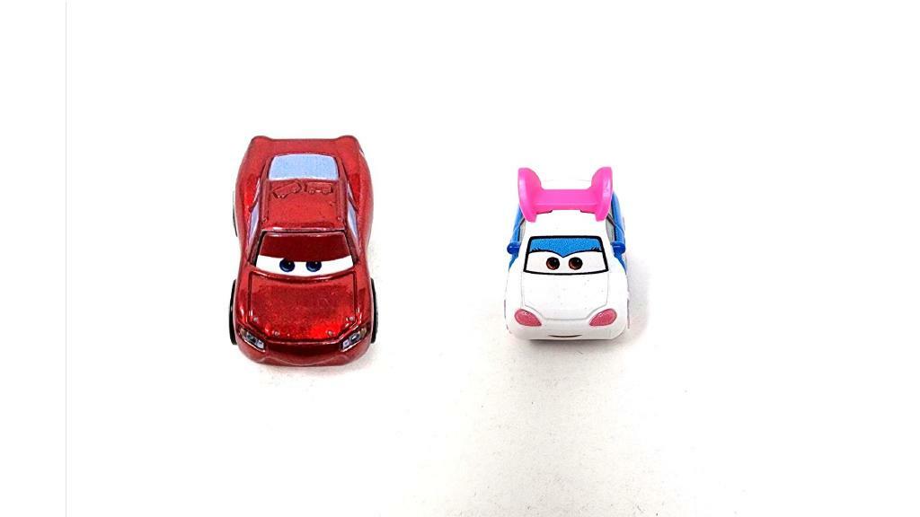 Bundle of 2 | Disney and Pixar Cars 2-inch Minis Series 1 |  Collectible Toy Metal Cars | Lightning McQueen & Suki