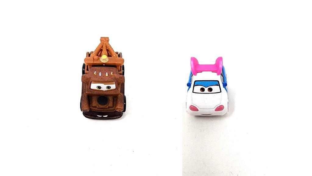 Bundle of 2 | Disney and Pixar Cars 2-inch Minis Series 1 | Collectible Toy Metal Cars | Mater & Suki