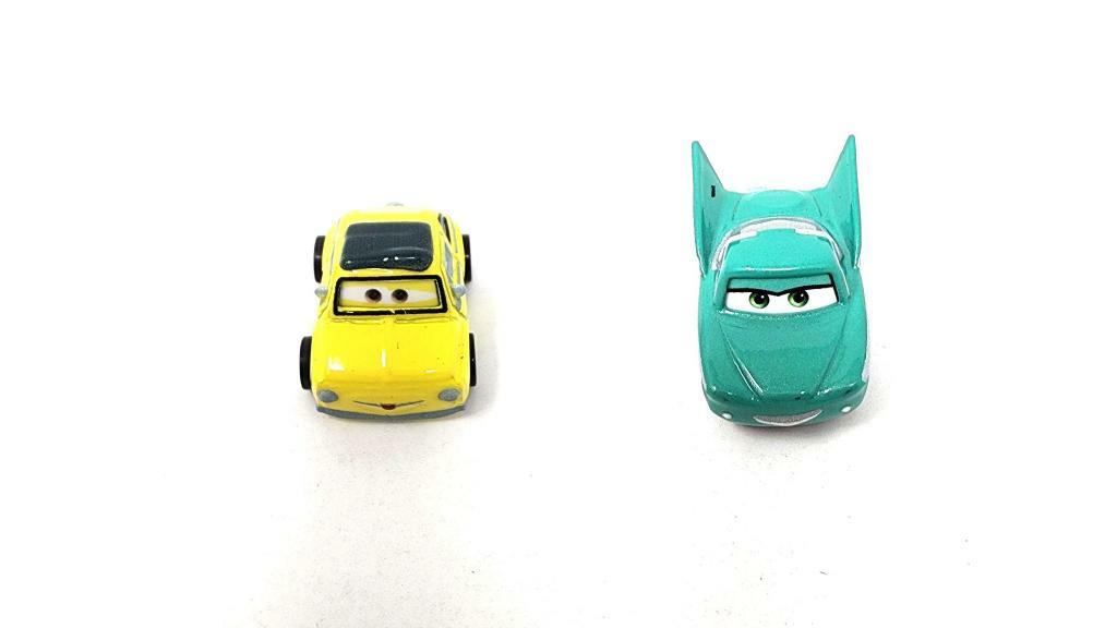 Bundle of 2 | Disney and Pixar Cars 2-inch Minis Series 1 | Collectible Toy Metal Cars | Luigi & Flo