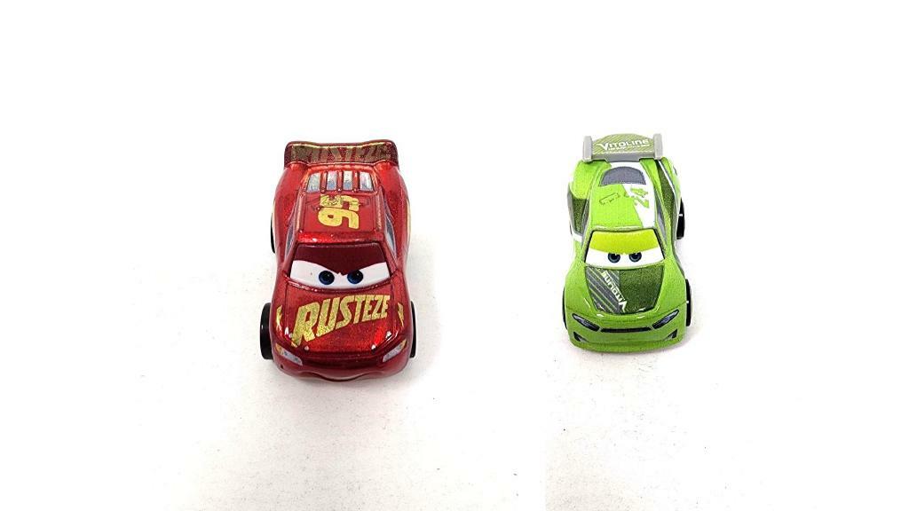 Bundle of 2 | Disney and Pixar Cars 2-inch Minis Series 1 | Collectible Toy Metal Cars | Rusteze & Chase Racelott