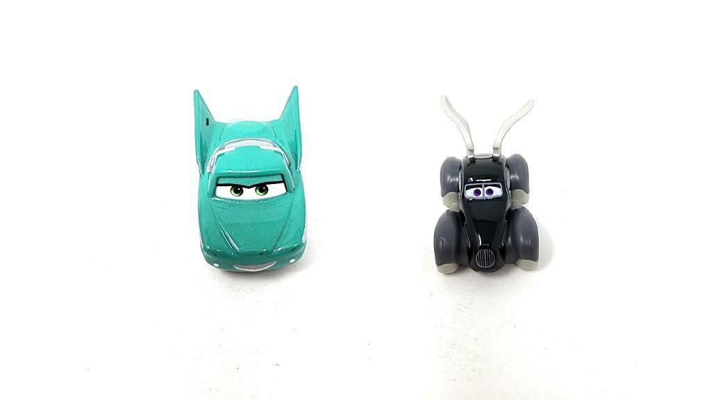 Bundle of 2 | Disney and Pixar Cars 2-inch Minis Series 1 | Collectible Toy Metal Cars | Flo & Speed Demon
