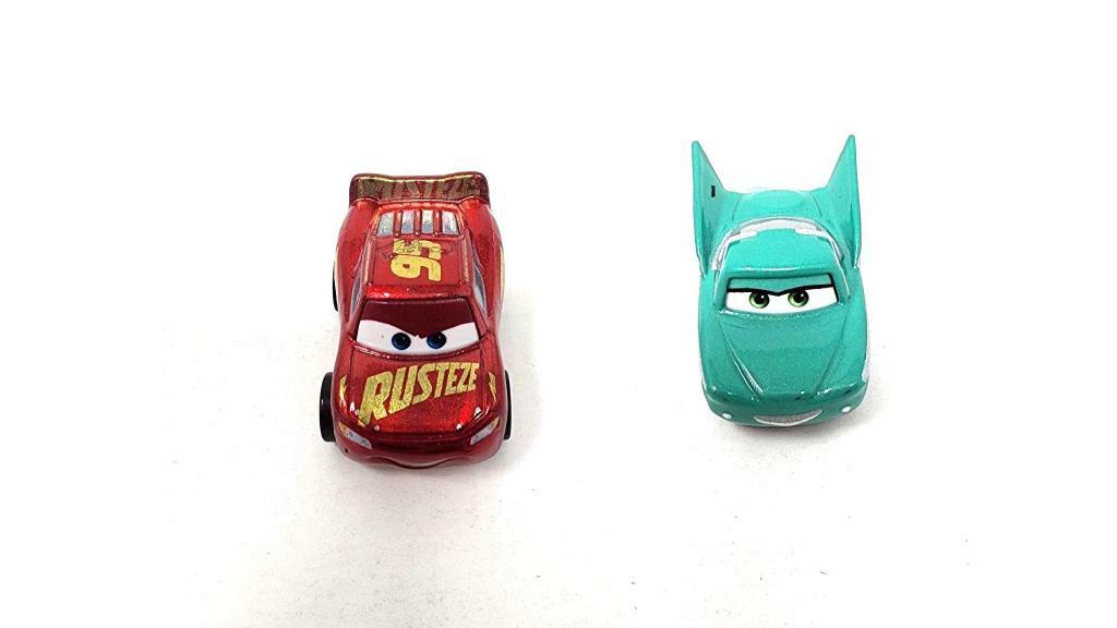 Bundle of 2 | Disney and Pixar Cars 2-inch Minis Series 1 | Collectible Toy Metal Cars | Rusteze & Flo