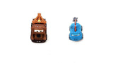 Bundle of 2 | Disney and Pixar Cars 2-inch Minis Series 1 | Collectible Toy Metal Cars | Mater & Ankylosaurus