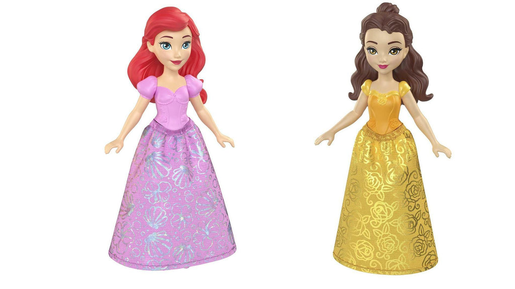 Bundle of 2 | Disney Princess 3.5-inch Small Doll - Ariel & Belle