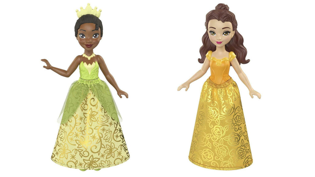Bundle of 2 | Disney Princess 3.5-inch Small Doll - Tiana & Belle
