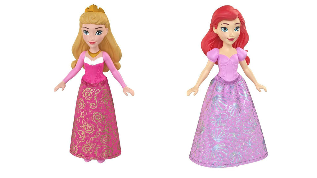 Bundle of 2 | Disney Princess 3.5-inch Small Doll - Aurora & Ariel